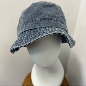 Vintage 100% Cotton Denim Small or Medium Bucket Hat Authentic Handmade DPC